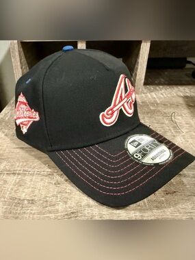 New Era 9forty A-Frame Snapback, Atlanta Braves ‘Rare Air’ Edition + WS Patch